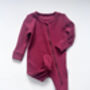 Personalised Baby Zip Sleepsuit | Embroidered Grow, thumbnail 2 of 8