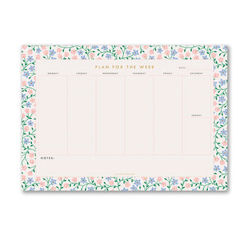 Desktop Planner Bundle Periwinkle Floral, 2 of 4