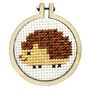 Sending A Hedgehug Mini Matchbox Cross Stitch Kit, thumbnail 2 of 3