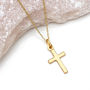 9ct Gold Cross And Chain Necklace, thumbnail 2 of 3