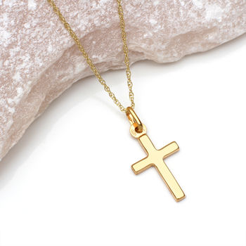 9ct Gold Cross And Chain Necklace, 2 of 3
