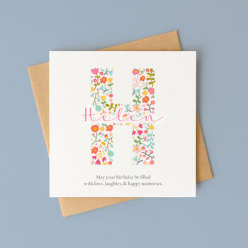 Personalised Birthday Initial Card – Any Letter, 5 of 8