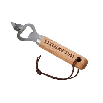 Cornish Gifts 'Yeghes Da!' Wooden Bottle Opener, 3 of 3