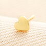 Sterling Silver Heart Piercing In Gold Plating, thumbnail 1 of 3