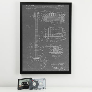 Anatomy Of The Guitar Patent Print, 6 of 8