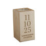 Personalised Anniversary Date Wooden Tealight Holder, thumbnail 4 of 4