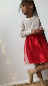 Red Sequin Tutu Dress, 5 of 8