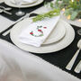 Personalised Holly Berry Christmas Napkin, thumbnail 1 of 2