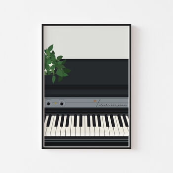 Electric Piano Keys Print | Instrument Music Poster, 6 of 10