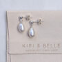 Elodie Bridal Pearl Stud Earrings, thumbnail 1 of 4