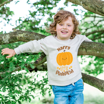 Personalised Little Pumpkin Jumper, 2 of 3