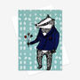 'Bob The Badger' Greetings Card, thumbnail 2 of 2