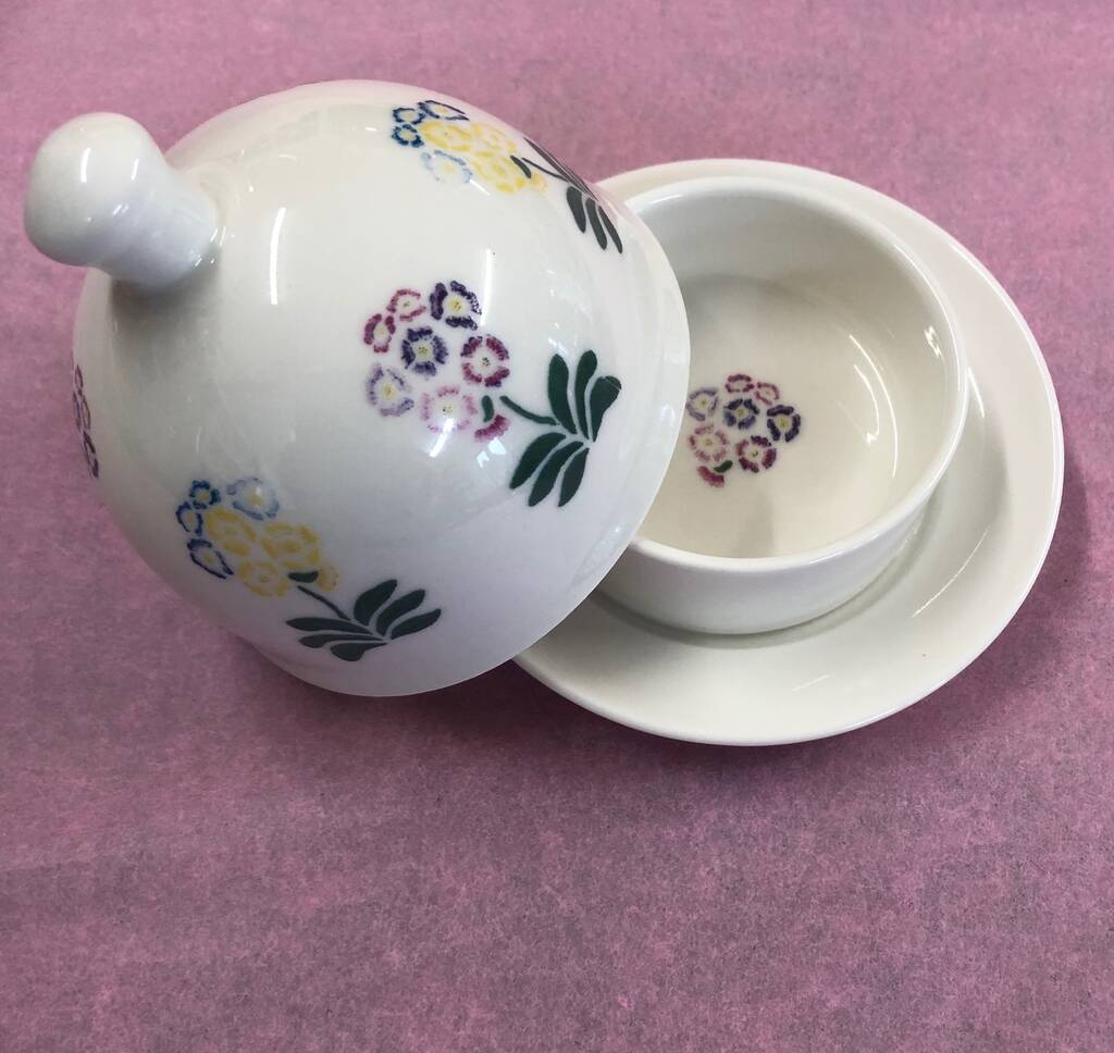 Auricula Porcelain Butter Pat Dome, 1 of 3