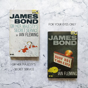 Framed Vintage James Bond Book, 7 of 12
