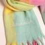 Personalised Pastel Check Winter Scarf, thumbnail 1 of 5