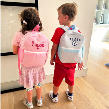 Kids Embroidered Personalised Backpack, 5 of 7