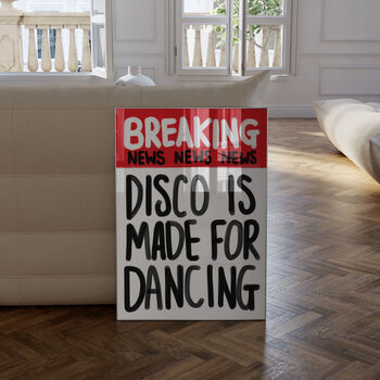 Breaking News Print: Disco, 2 of 6