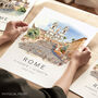 Rome Travel Print Of The Spanish Steps, thumbnail 1 of 7