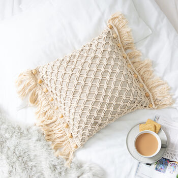 Macrame Cushion Craft Kit, 5 of 9