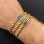 Men's Gold Opal Gemstone Cuban Chain Bracelet, thumbnail 10 of 11