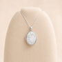 Personalised Sterling Silver Flower Photo Locket Necklace, thumbnail 3 of 9