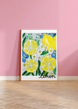 Lemon Kitchen Print, 2 of 10
