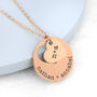 Engraved Rose Gold Plated Place In My Heart Necklace, thumbnail 1 of 3