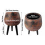 Large Composite Brown / Black Planter With Stand, thumbnail 5 of 7