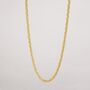 Figaro Chain Necklace Gold 19' /48cm, thumbnail 2 of 4