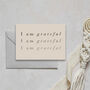 'I Am Grateful' Mantra Note Card, thumbnail 1 of 3