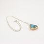 Turquoise Reef Teardrop Sterling Silver Pendant, thumbnail 2 of 3