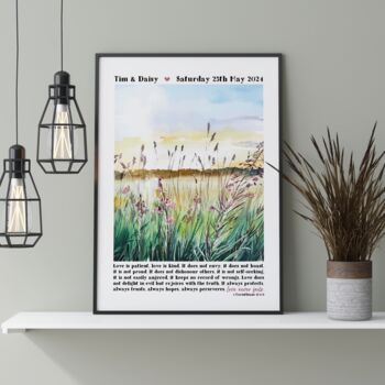 Personalised Wedding Print Love Is Patient Two, 3 of 9