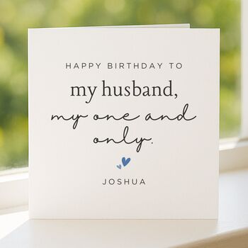 Husband Birthday Card With Romantic Message, 4 of 7