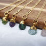 18k Gold Vermeil Plated Natural Birthstone Necklace, thumbnail 1 of 12