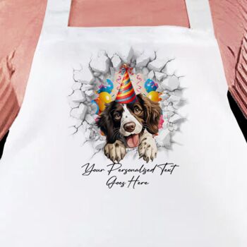 Personalised Springer Spaniel Birthday Break Through, 3 of 8