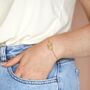Interlocking Matte Hoops Bracelet, thumbnail 6 of 10