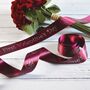 Valentine's Day 38mm Personalised Printed Ribbon, thumbnail 1 of 6