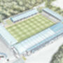 Halifax Town Fc The Shay Stadium Art Print, thumbnail 2 of 3