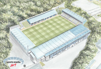 Halifax Town Fc The Shay Stadium Art Print, 2 of 3