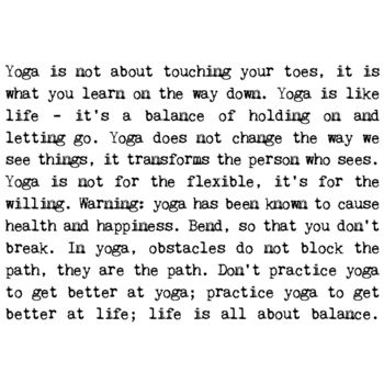 Yoga Gift Yoga Quotes Print, 2 of 6