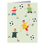 Mini Football Greetings Card, thumbnail 2 of 4