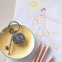 Personalised Childs Drawing Father's Day Keyring, thumbnail 1 of 8