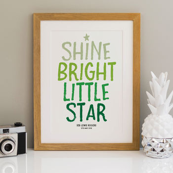 Shine Bright Little Star Print, 5 of 7