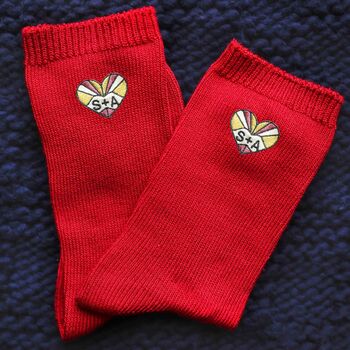 Personalised Valentines Socks Gift For Him And Her, 5 of 6
