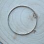 Hammered Bangle With Duo Leaf Charm, thumbnail 3 of 8