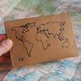 Personalised Vegan Passport Holder With World Map, thumbnail 1 of 10
