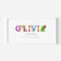 Personalised Children's Name Print | Nursery Wall Art | Unicorn, thumbnail 2 of 9
