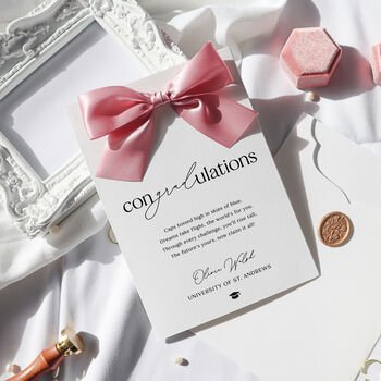 Congratulations Graduation Card For Girlfriend Sister Daughter Friend Luxury Gift, 4 of 10