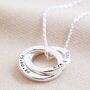 Personalised Interlocking Circles Necklace, thumbnail 5 of 12