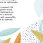 Abstract Design Personalised Poem Print, thumbnail 2 of 8